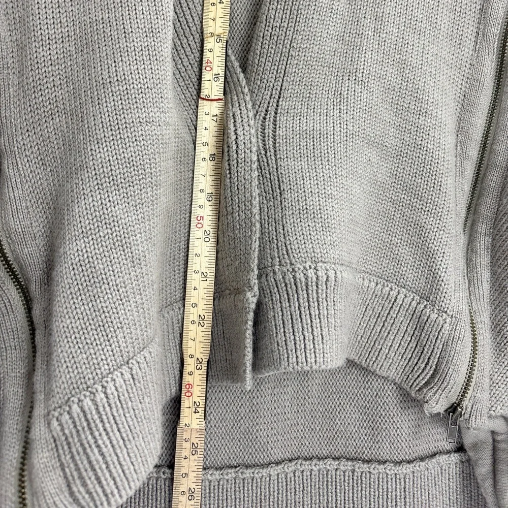 Lululemon Wrap It Up‎ Sweater Gray 100% Merino Wool Athleisure Cozycore